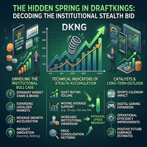 Institutional investors are stealthily accumulating DraftKings stock via off-exchange venues, absorbing selling pressure. Options data shows rising positive Gamma, creating a structural floor and setting the stage for a potential upward move.